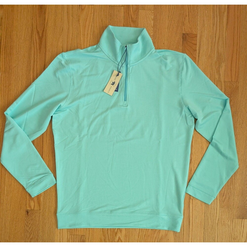 Onward Reserve Pullover 1/4 Zip mens M Flow Performance Stretch Angel Blue NWT
